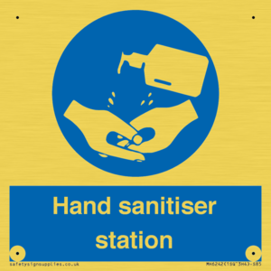 Hand sanitiser station